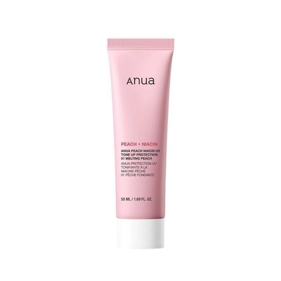 Тональный UV-крем с персиковым оттенком и ниацинамидом Anua Peach Niacin UV Tone Up Protection 01 Melting Peach SPF50